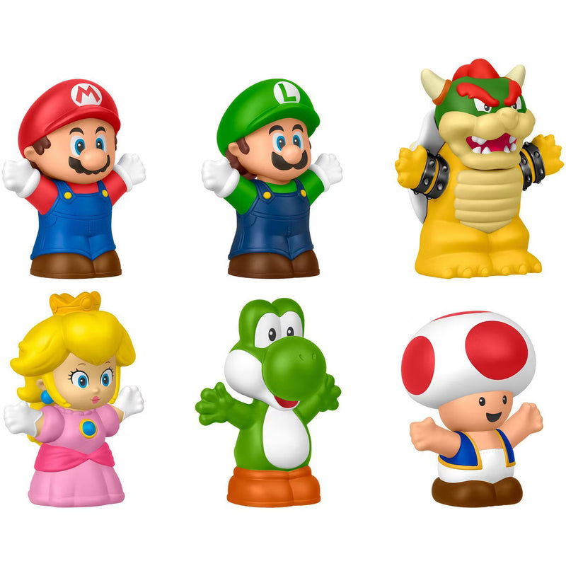 Fisher-Price - LITTLE PEOPLE - SUPER MARIO CHARACTER 6pc MULTIPACK