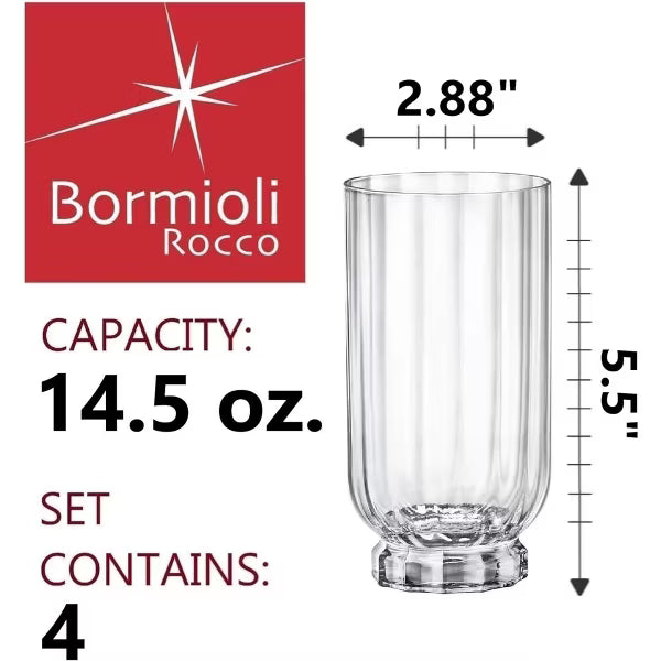 Bormioli Rocco - Florian Clear HB (Set of 4)
