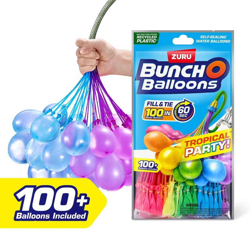 Bunch O Balloons - BUNCHO BALLOON - 3pk TROPICAL PARTY PDQ