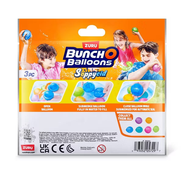 ZURU - BUNCH O BALLOONS - 3pk WATER BALLOONS - CDU