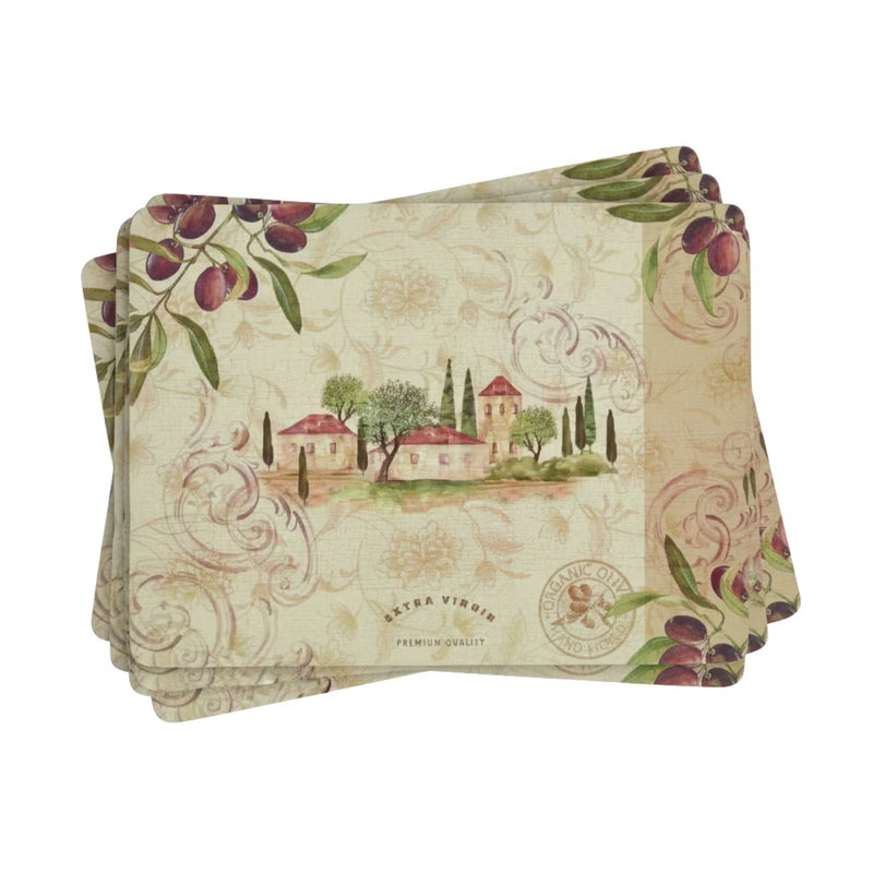 Pimpernel - Olive Orchard Placemats (Set of 4)