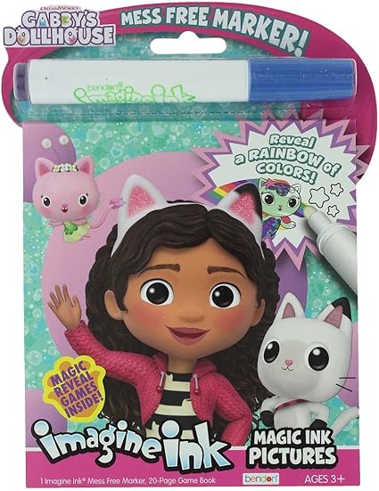 Gabby's Dollhouse - Imagine Ink Magic Ink Pictures - Bilingual - Limolin 