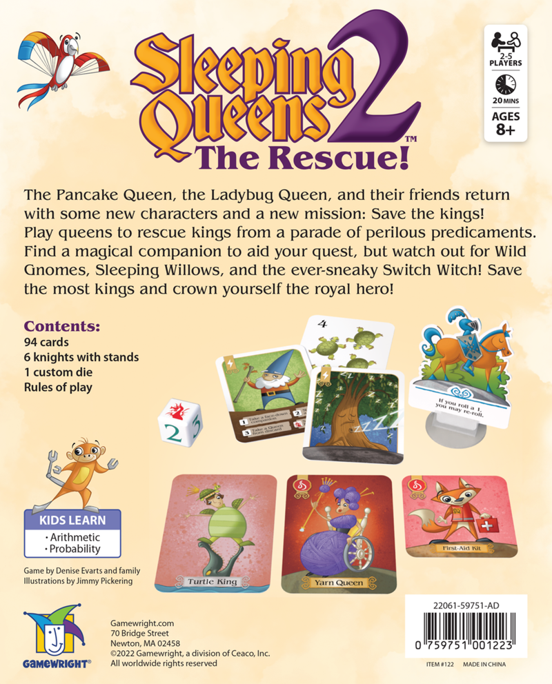 Game Wright - Sleeping Queens 2 - The Rescue - Limolin 