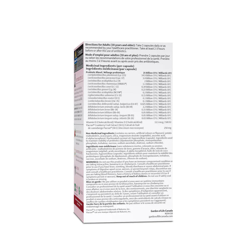 Garden of Life - Dr F Urinary Tract+ 50-B Ss - 60 Vcaps - Limolin 