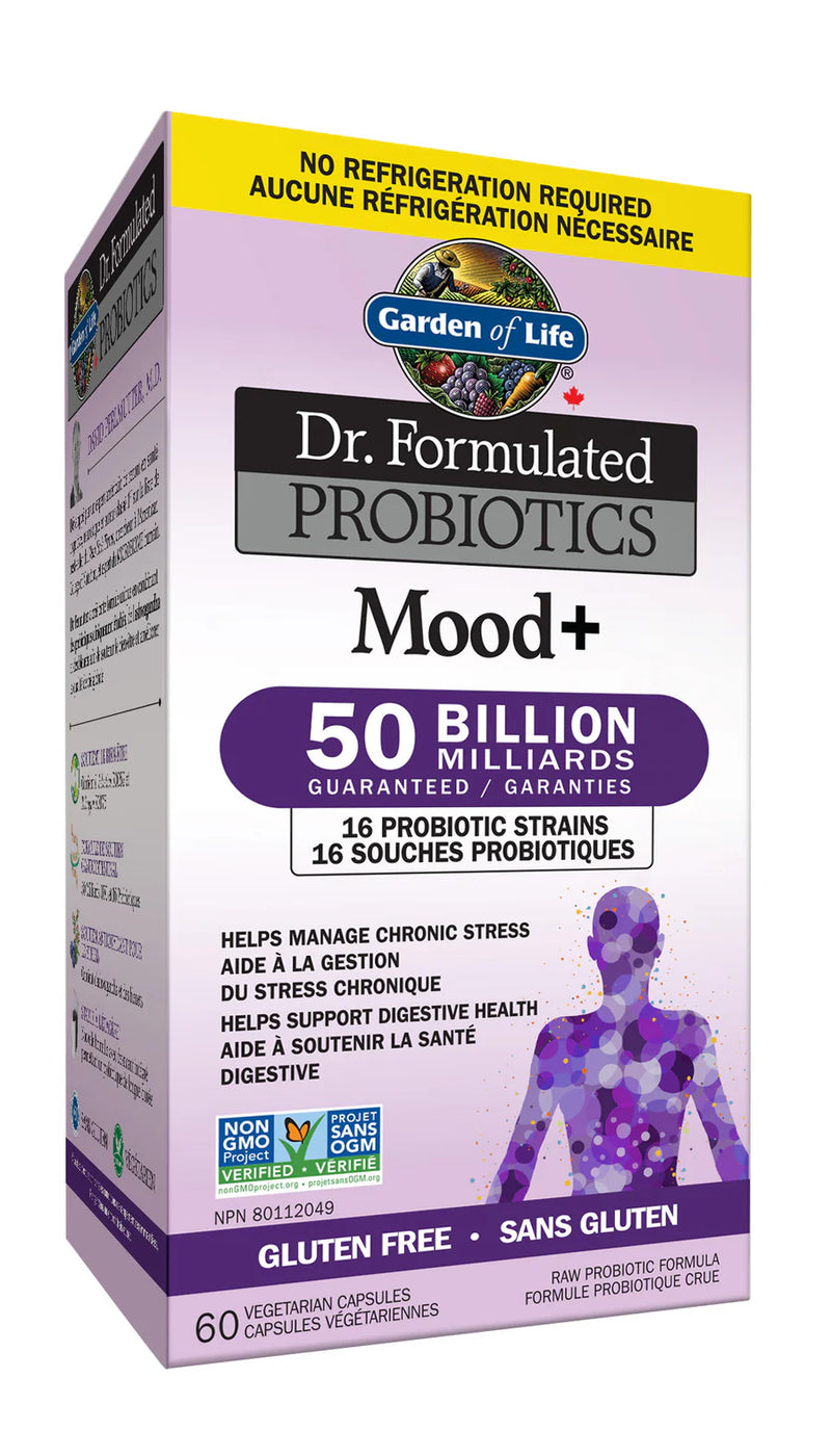 Garden of Life - Dr. Formulated Mood+ 50-B Ss - 60 Vcaps - Limolin 