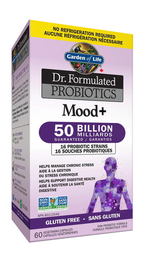 Garden of Life - Dr. Formulated Mood+ 50-B Ss - 60 Vcaps - Limolin 