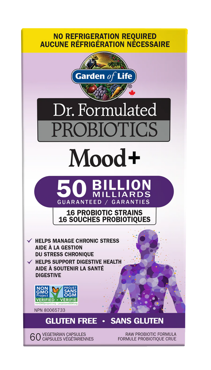 Garden of Life - Dr. Formulated Mood+ 50-B Ss - 60 Vcaps - Limolin 