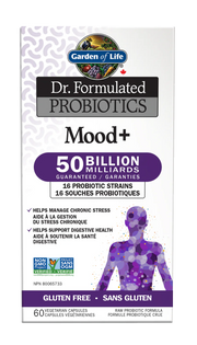 Garden of Life - Dr. Formulated Mood+ 50-B Ss - 60 Vcaps - Limolin 