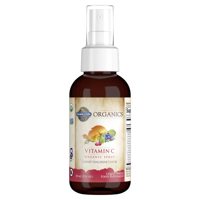 Garden of Life - Mykind Organics - Vitamin C Organic Spray – Cherry-Tangerine - 58 Ml - Limolin 