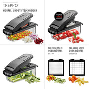 Gefu - Cube & Stick Cutter With Container & Lid - Limolin 