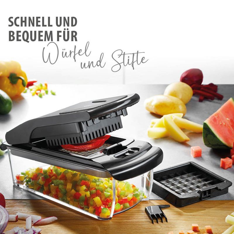 Gefu - Cube & Stick Cutter With Container & Lid - Limolin 