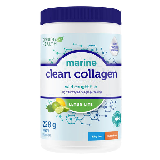 Genuine Health - Clean Collagen Marine Lemon 228g - Limolin 