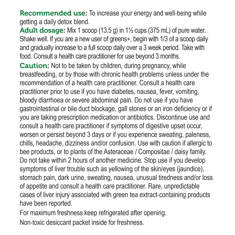 Genuine Health - Greens+ Daily Detox Apple 406g - Limolin 