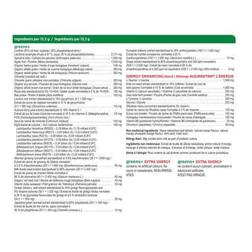 Genuine Health - Greens+ Extra Energy Orange 399g - Limolin 