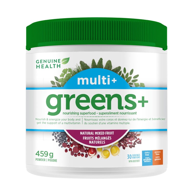 Genuine Health - Greens+ Multi+ Mixed Fruit 459g - Limolin 