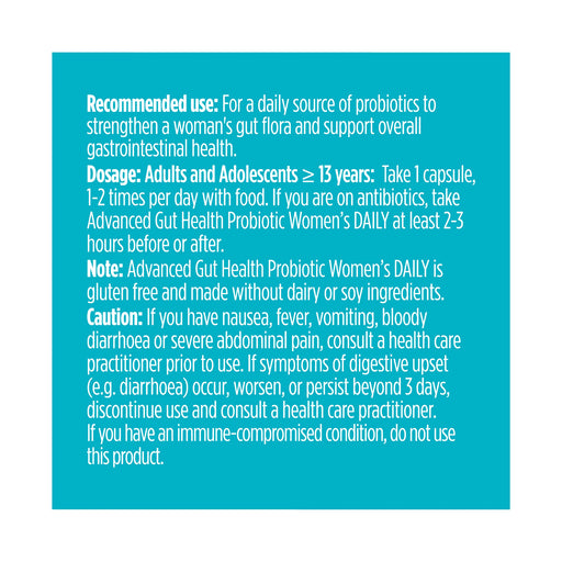 Genuine Health - WomensProbiotic 50B Daily 30Vcap - Limolin 
