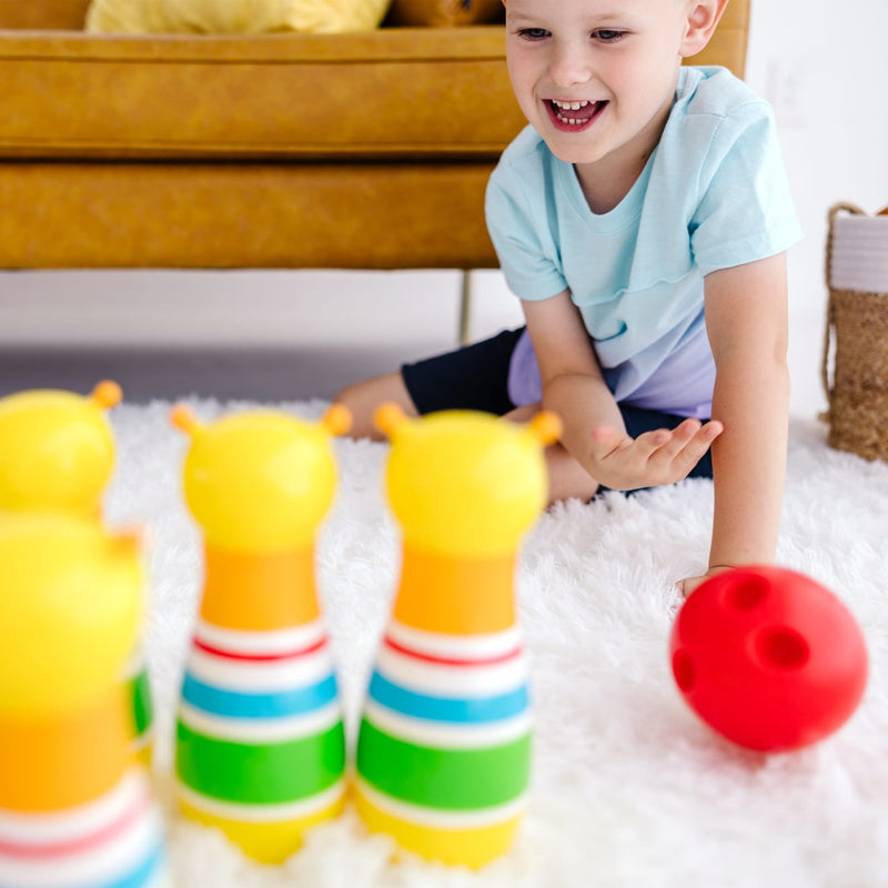 Melissa & Doug - Giddy Buggy Bowling Set - in use during play