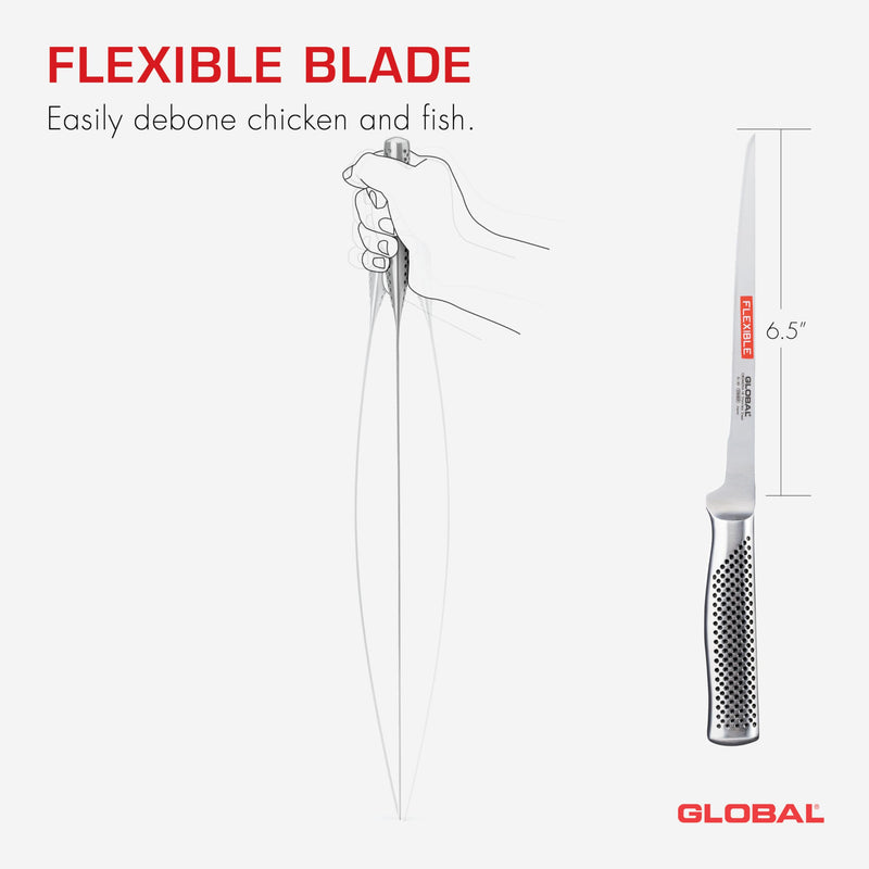 Global - Boning Knife Flexible 16cm/6.5" - Limolin 