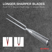 Global - Carving Fork 36cm/14" Straight Edge Forged - Limolin 
