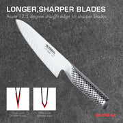 Global - Cook's Knife Fluted 18cm/7" (G62) - Limolin 