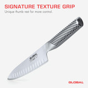 Global - Cook's Knife Fluted 18cm/7" (G62) - Limolin 