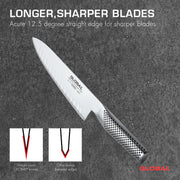 Global - Cook's Knife Fluted 20cm/8" (G61) - Limolin 