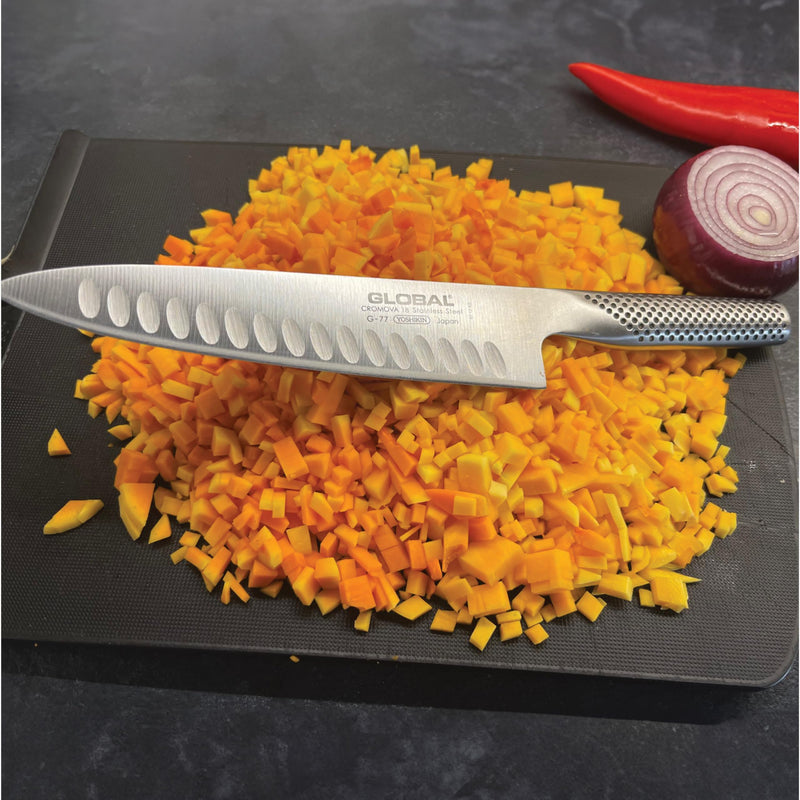 Global - Cook's Knife Fluted 20cm/8" (G61) - Limolin 