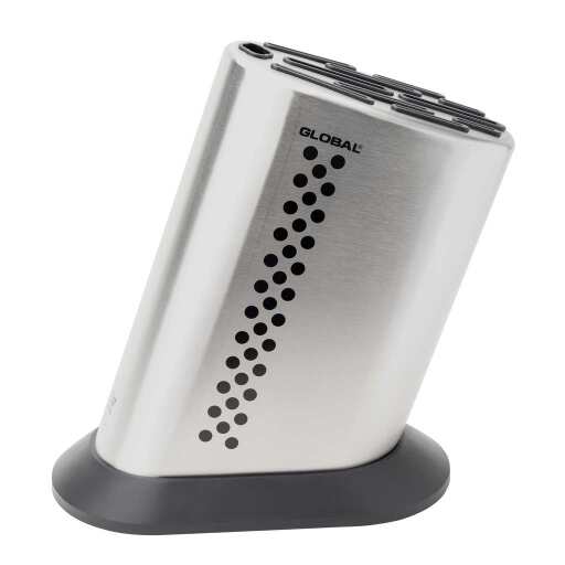 Global - Knife Block holds/11pc SS w/3 Dots - Limolin 