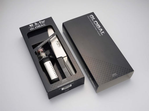 Global - Knife & Sharpener Set 2pc Starter Set (G2, G91SB Sharpener) - Limolin 