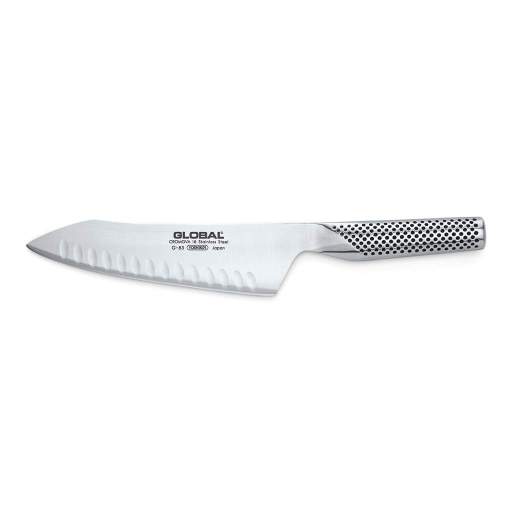 Global - Oriental-Cook's Knife Fluted 18cm/7" (G66) - Limolin 