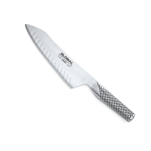 Global - Oriental-Cook's Knife Fluted 18cm/7" (G66) - Limolin 