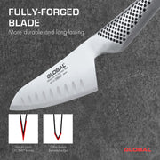 Global - Oriental-Santoku Knife Fluted 12cm/4.75" - Limolin 