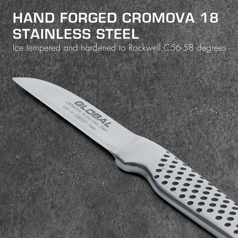 Global - Peeling Knife 6cm/2.5" Straight Edge Forged - Limolin 