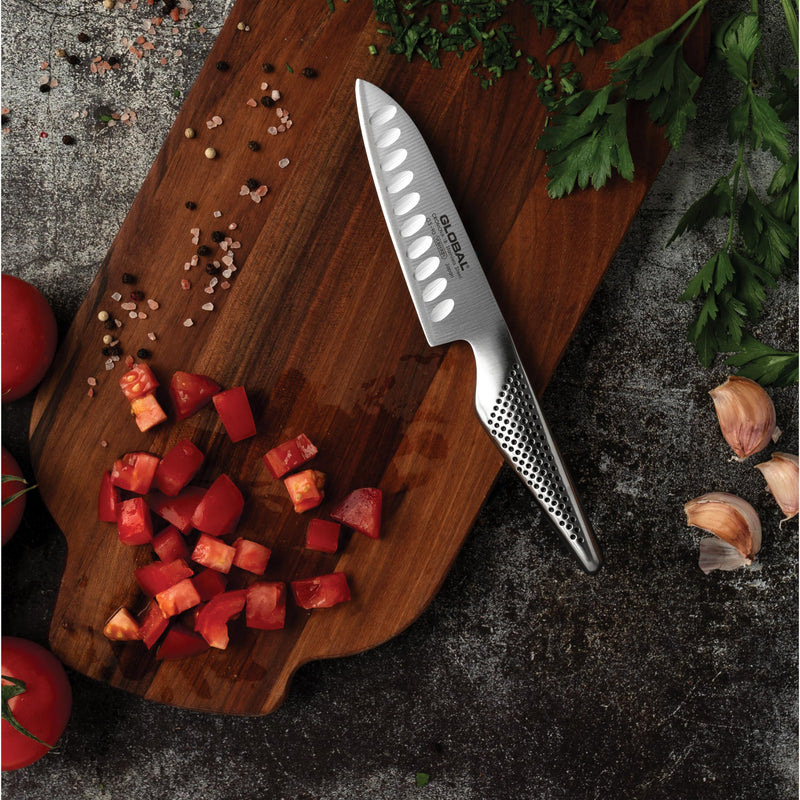 Global - Santoku Knife Fluted 13cm/5" (GS37) - Limolin 