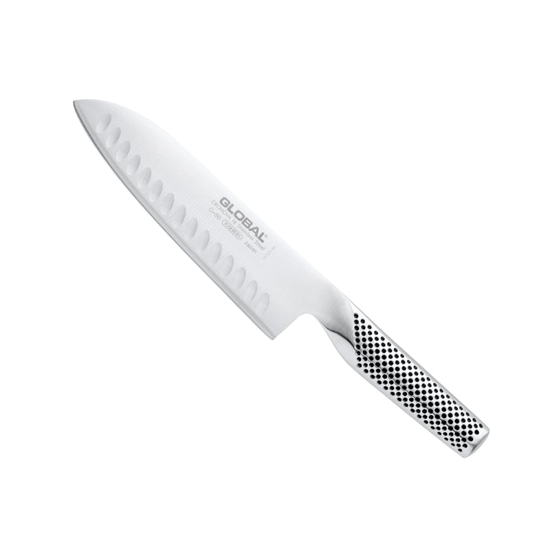 Global - Santoku Knife Fluted 18cm/7" (G48) - Limolin 
