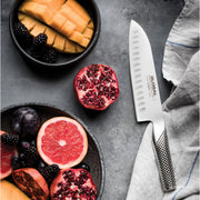 Global - Santoku Knife Fluted 18cm/7" (G48) - Limolin 