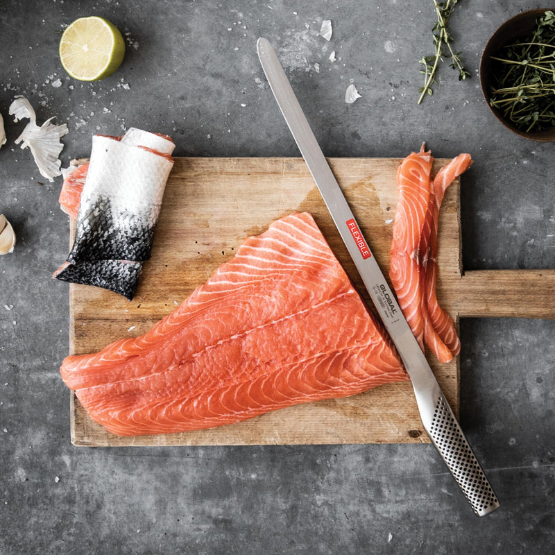Global - Slicer Ham/Salmon Knife Flexible 31cm/12.25" - Limolin 