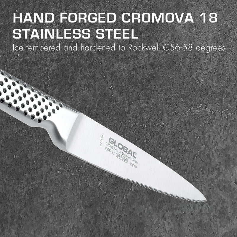 Global - Steak Knife Serrated 11cm/4.25" Forged - Limolin 