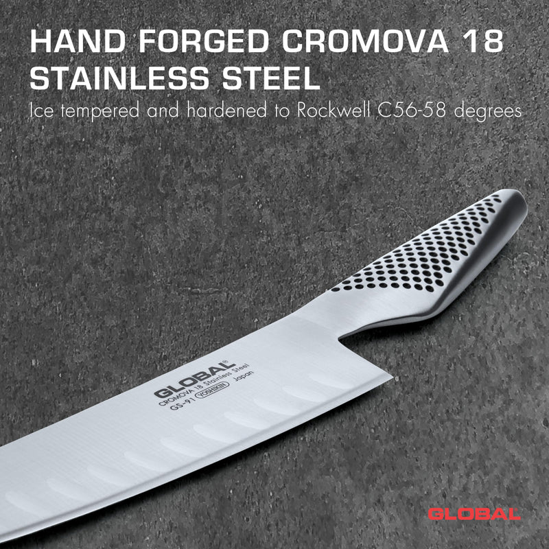 Global - Vegetable Knife Fluted 14cm/5" (GS39) - Limolin 