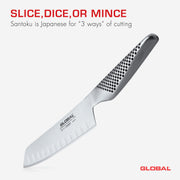 Global - Vegetable Knife Fluted 14cm/5" (GS39) - Limolin 