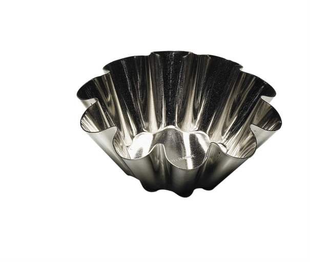 Gobel - Brioche Small Fluted Mold w/10 Ribs 10x3.8cm/4x1.5" Tin - Limolin 