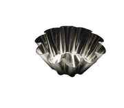 Gobel - Brioche Small Fluted Mold w/10 Ribs 8x3.2cm/3.2x1.3" Tin - Limolin 