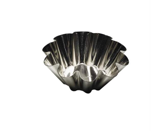 Gobel - Brioche Small Fluted Mold w/10 Ribs 8x3.2cm/3.2x1.3" Tin - Limolin 