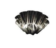 Gobel - Brioche Small Fluted Mold w/10 Ribs 9x3.5cm/3.5x1.4" Tin - Limolin 