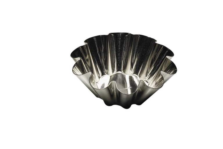 Gobel - Brioche Small Fluted Mold w/9 Ribs 6x2.5cm/2.4x0.9" Tin - Limolin 