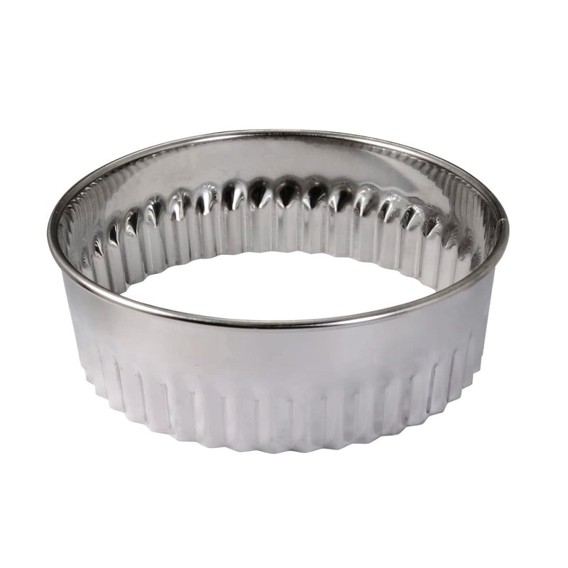Gobel - Pastry Cutter Set Fluted Round 8pc Set 3-10x4cm/1-4x1.6" SS - Limolin 