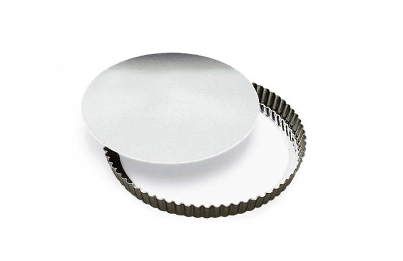 Gobel - Quiche Mold LB Fluted Round 24x2.5cm/9.5x1" Tin - Limolin 