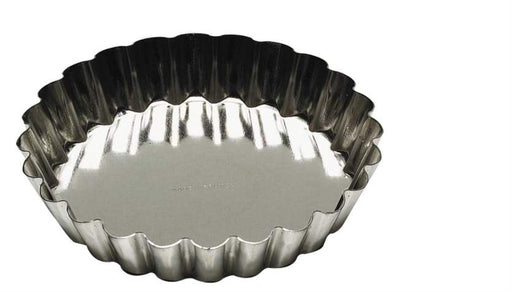 Gobel - Tart Mold Fluted Round 10x1.8cm/4x0.7" Tin - Limolin 