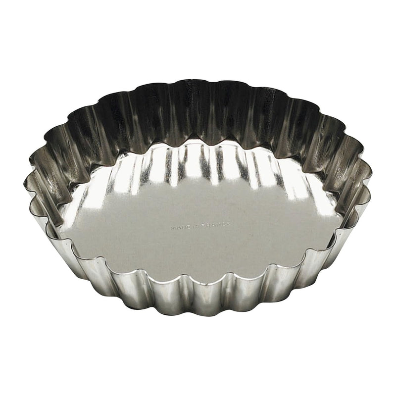 Gobel - Tart Mold Fluted Round 7x1cm/2.8x0.4" Tin - Limolin 