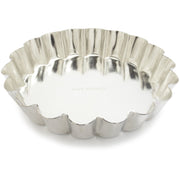 Gobel - Tart Mold Fluted Round 9x1.5cm/3.5x0.6" Tin - Limolin 